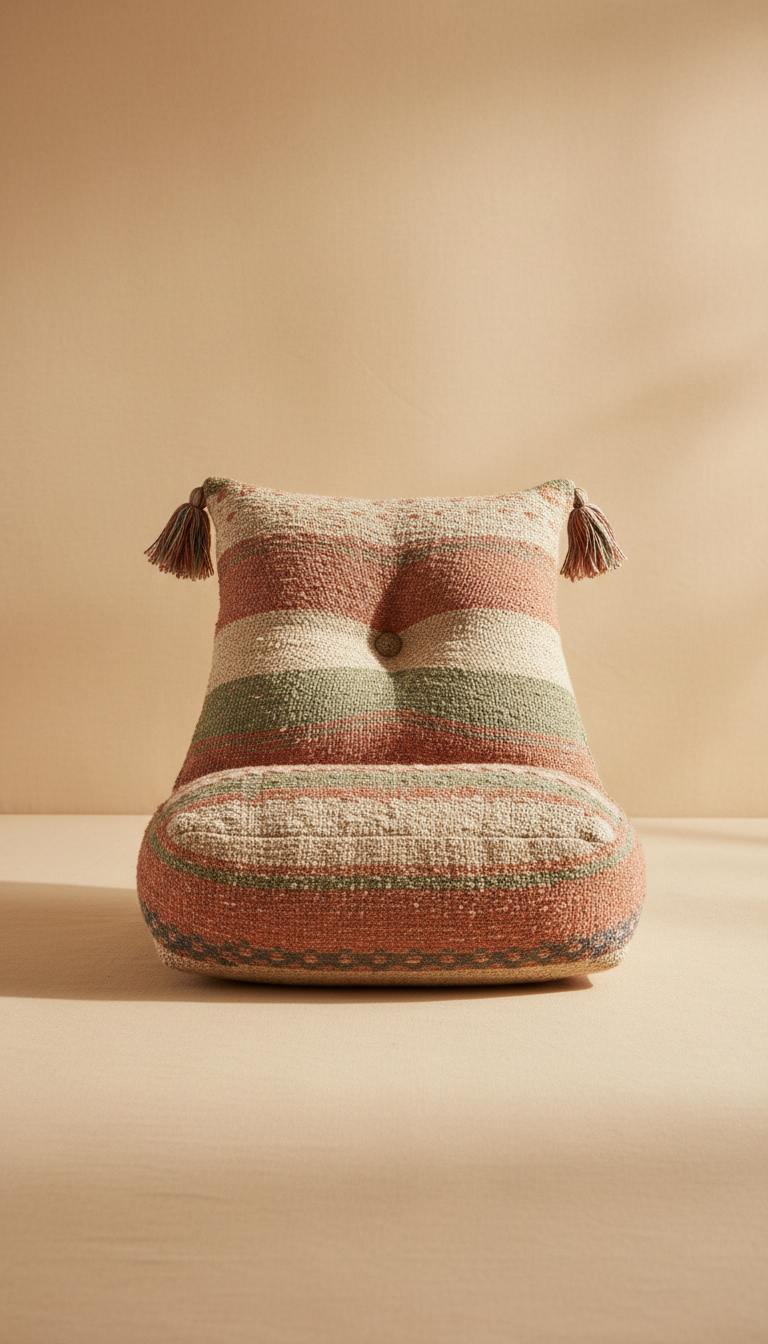 Boho Linen Reading Pillow