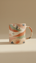 Vintage Motif Ceramic Mug